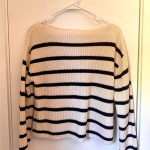 HM knit sweater with stripes in navy